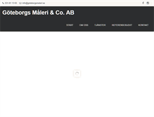 Tablet Screenshot of goteborgsmaleri.se